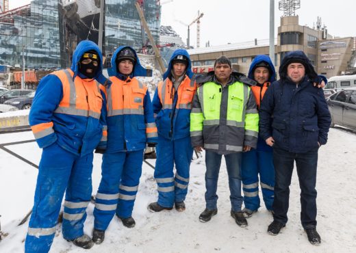 Uzbek Workers in St Petersburg