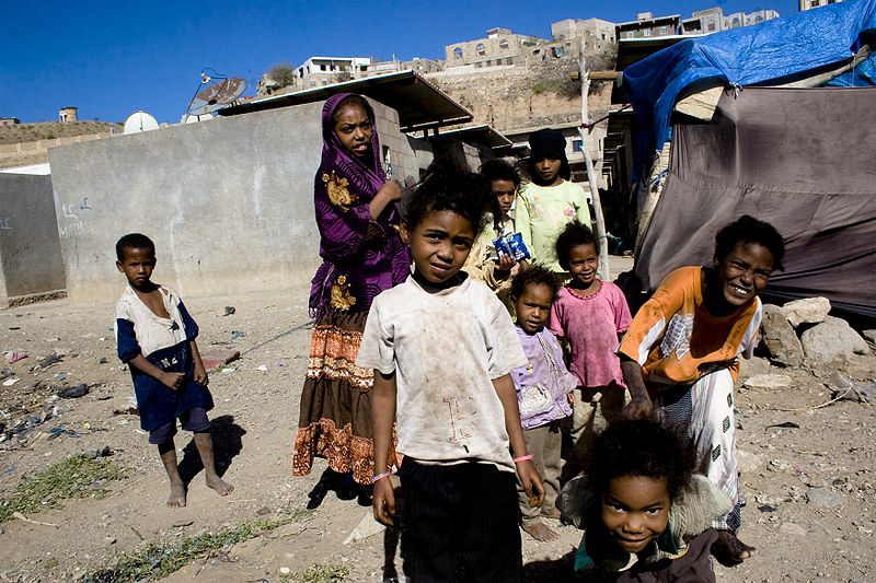 Enfants akhdam à Taizz